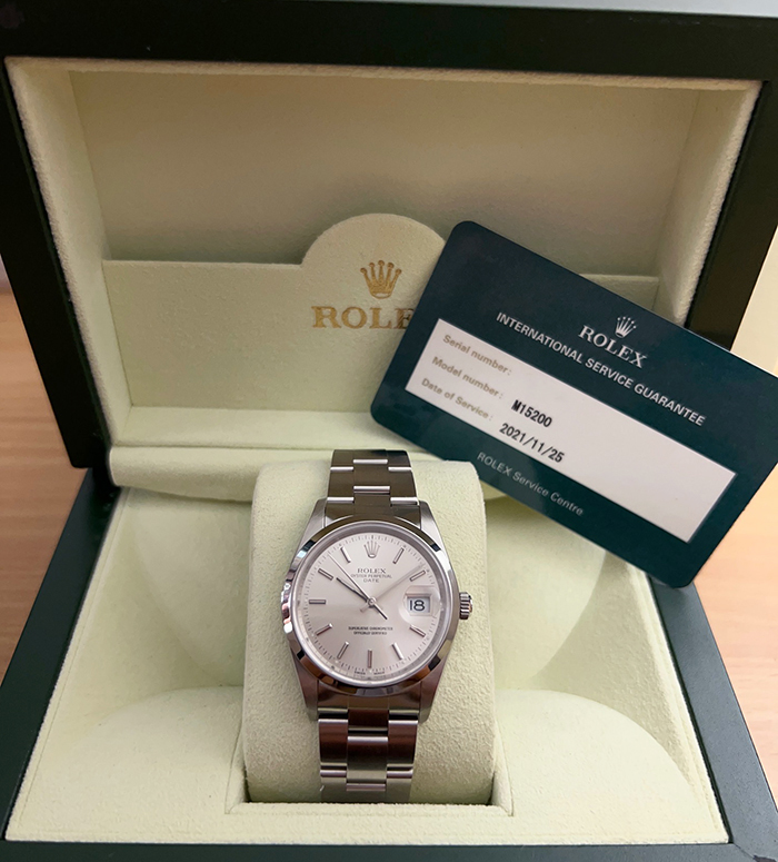  2006 Rolex Oyster Perpetual Date Midsize Wristwatch Ref. 15200